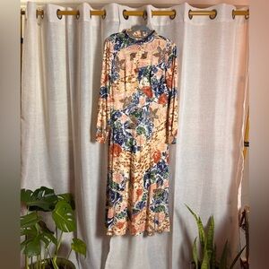 Vintage 70s Seashell Maxi Dress